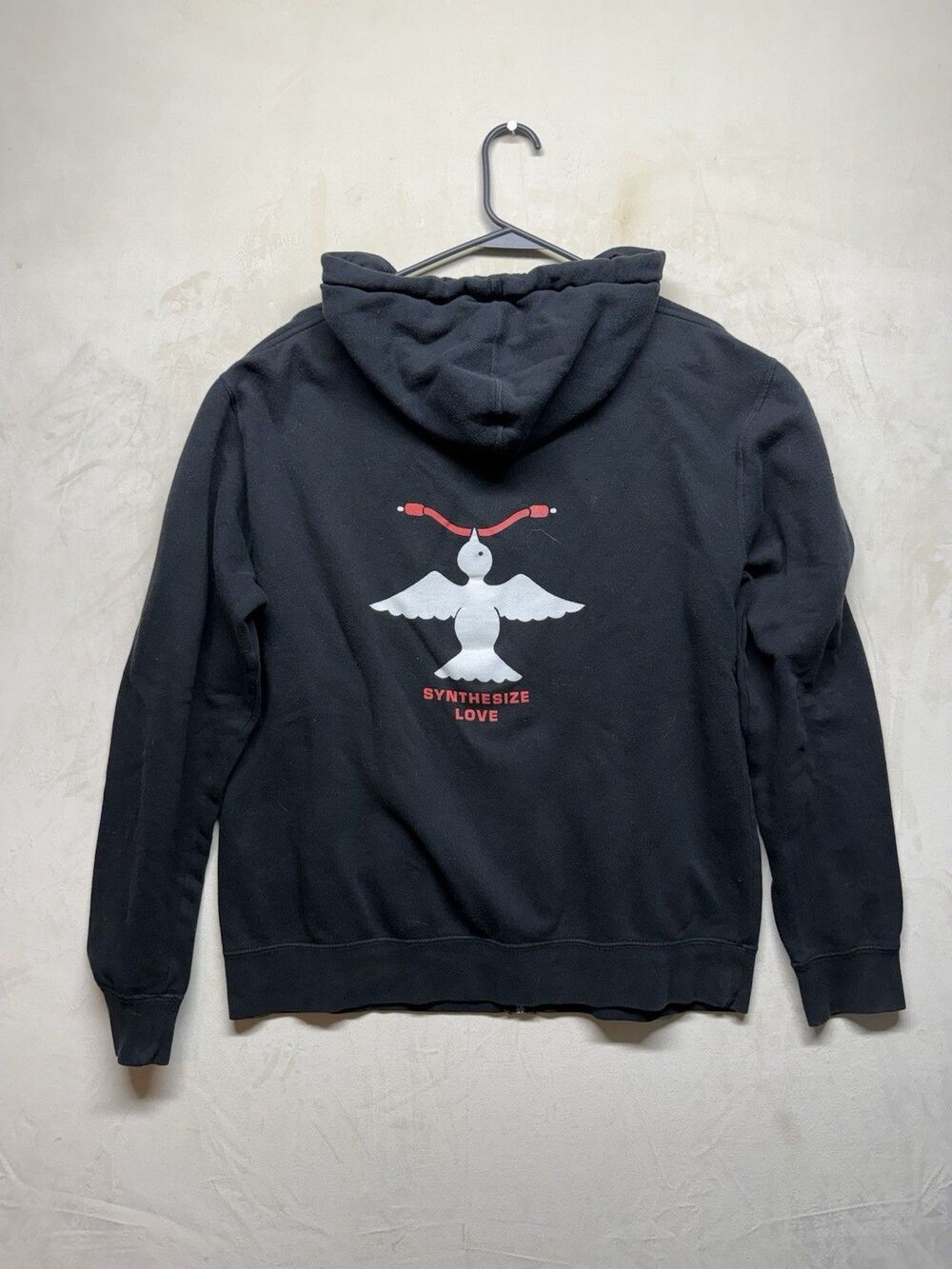 Moog Music Hoodie Men’s L Black Full Zip Graphic Print Hooded Sweatshirt